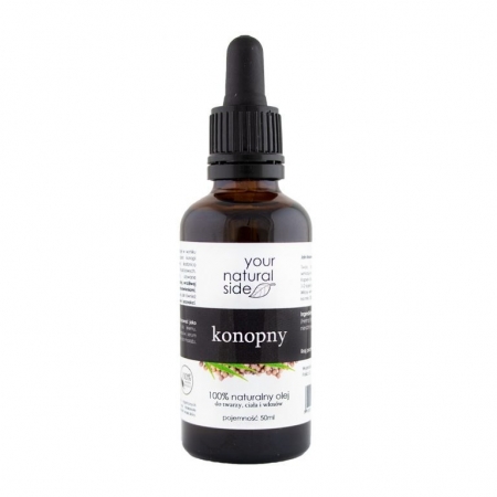 YOUR NATURAL SIDE Olej Konopny nierafinowany Organic 50ml z pipetą